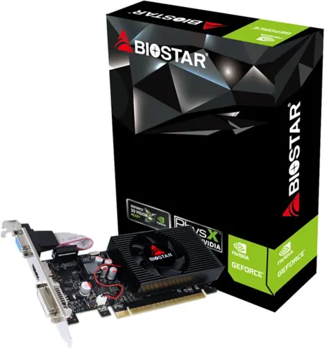  Biostar PCI-E GT730-4GB D3 LP (GF108) NVIDIA GeForce GT 730 4Gb 128bit GDDR3 700/1333 DVIx1 HDMIx1 CRTx1 HDCP Ret low profile (VN7313TH41)