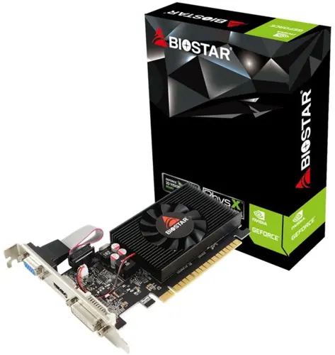  Biostar PCI-E GT710-2GB D3 LP NVIDIA GeForce GT 710 2Gb 64bit DDR3 954/1333 DVIx1 HDMIx1 CRTx1 HDCP Ret low profile (VN7103THX6)