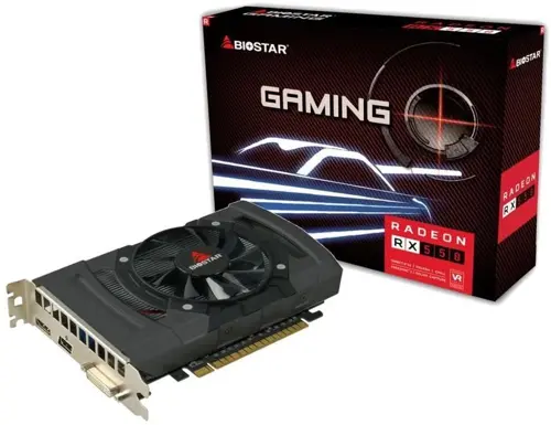  Biostar PCI-E RX550-4GB AMD Radeon RX 550 4Gb 128bit GDDR5 1100/6000 DVIx1 HDMIx1 DPx1 HDCP Ret (VA5505RF41)