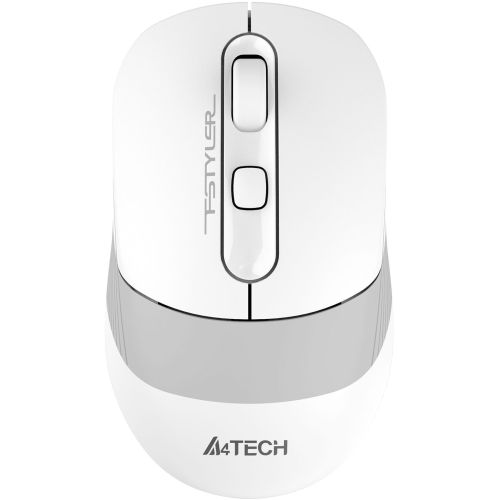  A4Tech Fstyler FB10CS /  2000dpi silent . BT/Radio USB 4but (FB10CS USB GRAYISH WHITE) (FB10CS USB GRAYISH WHITE)