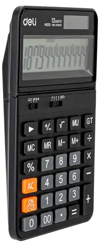 Калькулятор настольный Deli EM320 черный 12-разр. (EM320) Калькулятор настольный Deli EM320 черный 12-разр. (EM320)