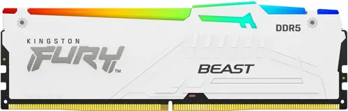 ������ DDR5 32GB 6000MHz Kingston KF560C36BWEA-32 Fury Beast White Expo RGB RTL Gaming PC5-48000 CL36 DIMM 288-pin 1.35� dual rank � ���������� Ret (KF560C36BWEA-32)