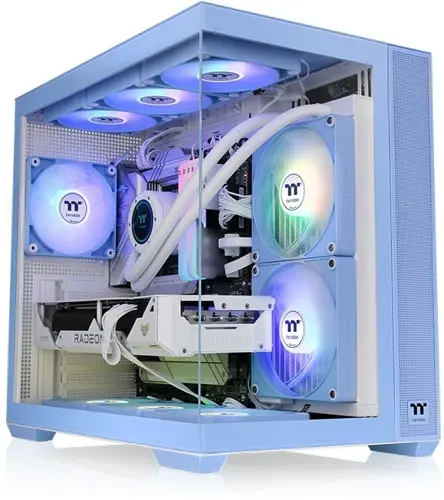 ������ Thermaltake View 380 TG ARGB Hydrangea ����� ��� �� ATX 6x120mm 2x140mm 1x200mm 2xUSB3.0 audio bott PSU (CA-1Z2-00MFWN-00)
