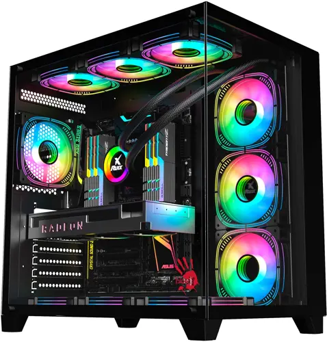 ������ Bloody BD-CC111 ������ ��� �� ATX 10x120mm 1xUSB2.0 1xUSB3.0 audio (BD-CC111-BK)