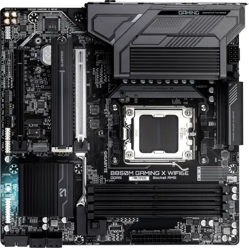 ����������� ����� Gigabyte B850M GAMING X WIFI6E Socket AM5 AMD B850 4xDDR5 mATX AC`97 8ch(7.1) 2.5Gg RAID+HDMI+DP (B850M GAMING X WF6E)
