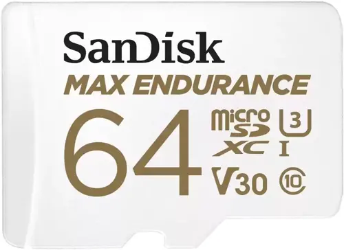   microSDXC 64GB Sandisk SDSQQVR-064G-GN6IA Max Endurance + adapter (SDSQQVR-064G-GN6IA)