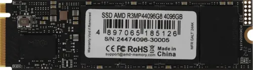  SSD AMD PCIe 4.0 x4 4TB R3MP44096G8 Radeon M.2 2280 (R3MP44096G8)