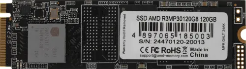  SSD AMD PCIe 3.0 x4 120GB R3MP30120G8 Radeon M.2 2280 (R3MP30120G8)