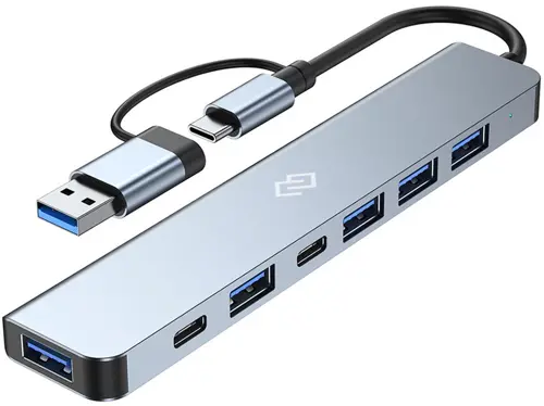  USB-C+ USB-A Digma DHUB-7USB-AC 7.  (DHUB-7USB-AC)