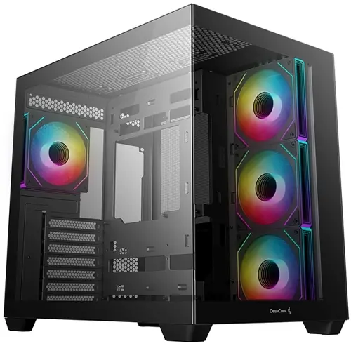 ������ Deepcool CG530 4F ������ ��� �� ATX 6x120mm 4x140mm 1xUSB3.0 audio bott PSU (R-CG530-BKADA4-G-1)