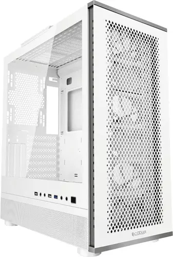  PcCooler ME200 MESH WH    ATX 6x120mm 6x140mm 2xUSB2.0 1xUSB3.0 audio bott PSU (C3-A520WHP3-GL)