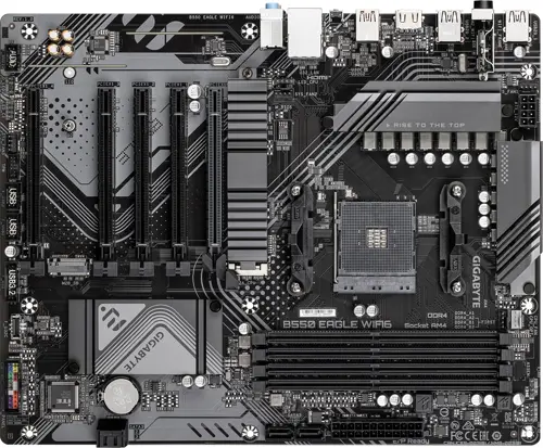 ����������� ����� Gigabyte B550 EAGLE WIFI6 Soc-AM4 AMD B550 4xDDR4 ATX AC`97 8ch(7.1) GbLAN RAID+HDMI (B550 EAGLE WIFI6)