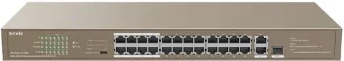  Tenda TEF1126P-24-250W (L2) 24x100/ 2x1/ 1SFP 24PoE 230W  (TEF1126P-24-250W)