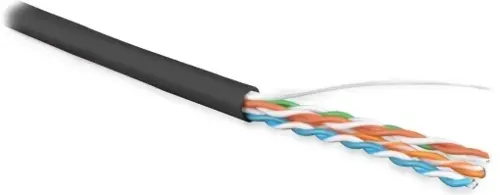   Hyperline UUTP4R-C5E-S24-OUT-LSZH-BK-500 .5E UTP 4  24AWG LSZH  500  (UUTP4R-C5E-S24-OUT-LSZH-BK-500)