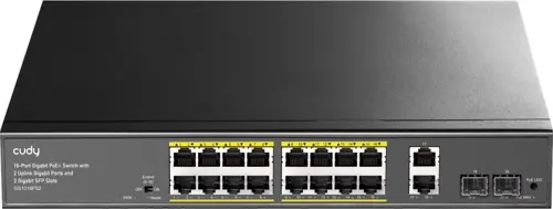  Cudy GS1018PS2 (L2) 18x1/ 2x(1000BASE-T/SFP) 2SFP 16PoE 200W  (GS1018PS2)