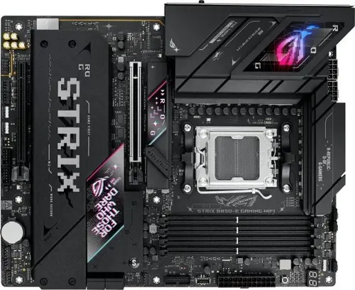 ����������� ����� Asus ROG STRIX B850-E GAMING WIFI Socket AM5 AMD B850 4xDDR5 ATX AC`97 8ch(7.1) 2.5Gg RAID+HDMI+DP (ROG STRIX B850-E GAMING WIFI)