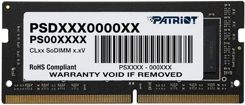 ������ DDR4 16GB 3200MHz Patriot PSD416G32002S Signature Line RTL PC4-25600 CL22 SO-DIMM 260-pin 1.2� Ret (PSD416G32002S)