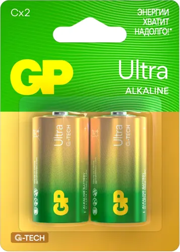 Батарея GP Ultra Alkaline 14AUA21-2CRSBC2 C (2шт) блистер (GP 14AUA21-2CRSBC2 20/160) (упаковка 10 шт.) Батарея GP Ultra Alkaline 14AUA21-2CRSBC2 C (2шт) блистер (GP 14AUA21-2CRSBC2 20/160) (упаковка 10 шт.)