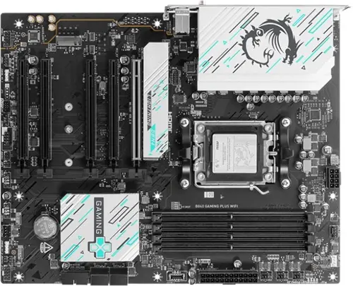 Материнская плата MSI B840 GAMING PLUS WIFI Socket AM5 AMD B840 4xDDR5 ATX AC`97 8ch(7.1) 2.5Gg RAID+HDMI (B840 GAMING PLUS WIFI) Материнская плата MSI B840 GAMING PLUS WIFI Socket AM5 AMD B840 4xDDR5 ATX AC`97 8ch(7.1) 2.5Gg RAID+HDMI (B840 GAMING PLUS WIFI)