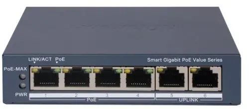  Hikvision DS-3E1506P-EI/M (L2) 6x1/ 4PoE 45W  (DS-3E1506P-EI/M)
