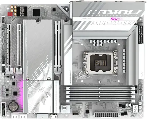 ����������� ����� Gigabyte Z890 AORUS ELITE WIFI7 ICE Soc-1851 Intel Z890 4xDDR5 ATX AC`97 8ch(7.1) 2.5Gg RAID+DP (Z890 A ELITE WF7 ICE)