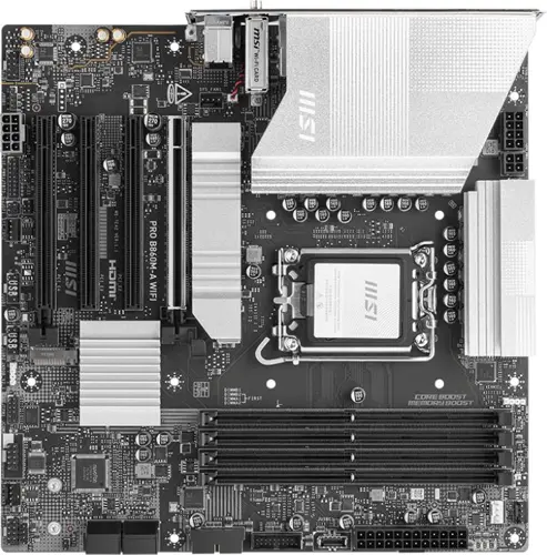 ����������� ����� MSI PRO B860M-A WIFI Soc-1851 Intel B860 4xDDR5 mATX AC`97 8ch(7.1) 5Gigabit RAID+HDMI+DP (PRO B860M-A WIFI)