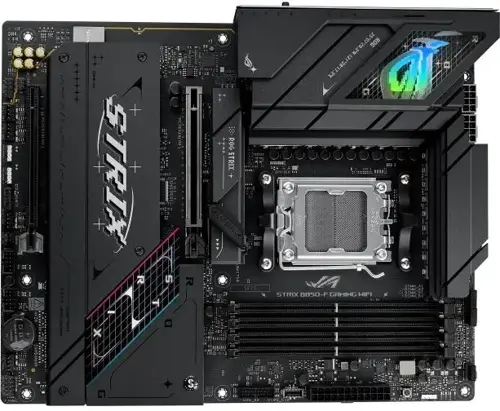 ����������� ����� Asus ROG STRIX B850-F GAMING WIFI Socket AM5 AMD B850 4xDDR5 ATX AC`97 8ch(7.1) 2.5Gg RAID+HDMI+DP (ROG STRIX B850-F GAMING WIFI)