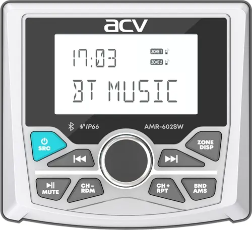  ACV MARINE AMR-602SW 4x50 v5.0 USB 2.0 AUX 3