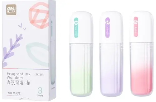 Набор текстовыделителей Deli SK188 скошенный пиш. наконечник 3цв. ассорти коробка картонная (3шт.) (SK188) (упаковка 24 шт.) Набор текстовыделителей Deli SK188 скошенный пиш. наконечник 3цв. ассорти коробка картонная (3шт.) (SK188) (упаковка 24 шт.)