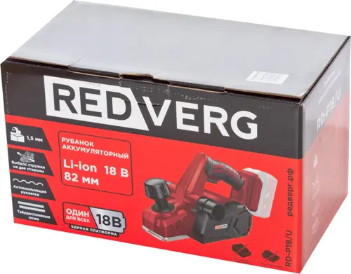 Рубанок RedVerg RD-P18/U 82мм 16000об/мин (RD-P18/U) Рубанок RedVerg RD-P18/U 82мм 16000об/мин (RD-P18/U)