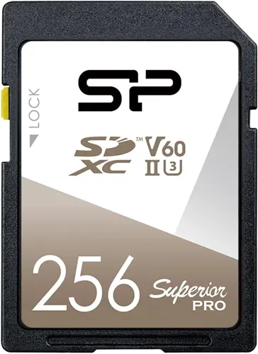   SDXC 256GB Silicon Power SP256GBSDXJV6V10 Superior w/o adapter (SP256GBSDXJV6V10)