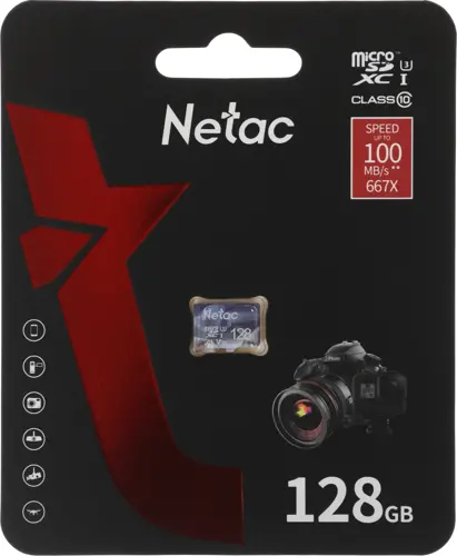 Флеш карта microSDXC 128GB Netac P500 Ultra w/o adapter (NT02P500ULT-128G-S) Флеш карта microSDXC 128GB Netac P500 Ultra w/o adapter (NT02P500ULT-128G-S)