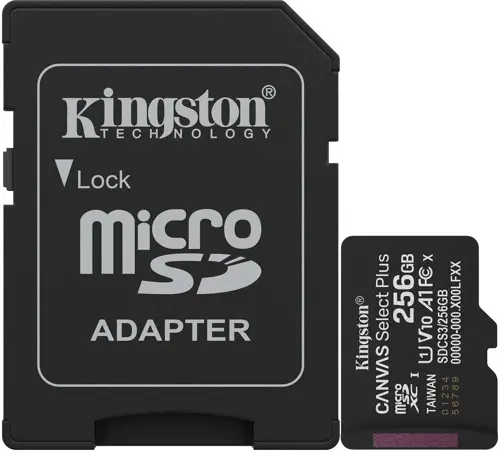 Флеш карта microSDXC 256GB Kingston SDCS3/256GB Canvas Select Plus V10 A1 + adapter (SDCS3/256GB) Флеш карта microSDXC 256GB Kingston SDCS3/256GB Canvas Select Plus V10 A1 + adapter (SDCS3/256GB)