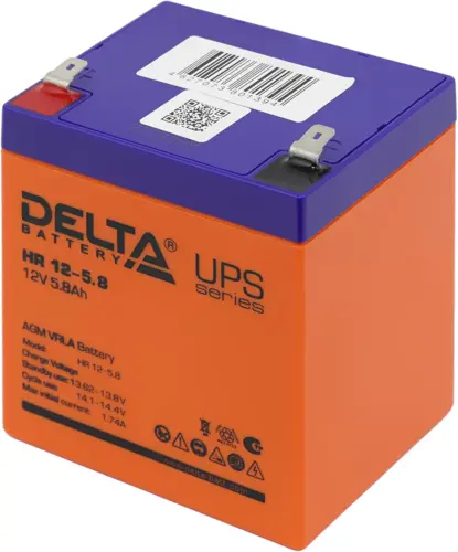Батарея для ИБП Delta HR 12-5.8 12В 5.8Ач (HR 12-5.8) Батарея для ИБП Delta HR 12-5.8 12В 5.8Ач (HR 12-5.8)