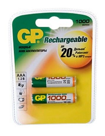  GP 100AAAHC AAA NiMH 1000mAh (2) (GP 100AAAHC-2DECRC2) ( 10 .)