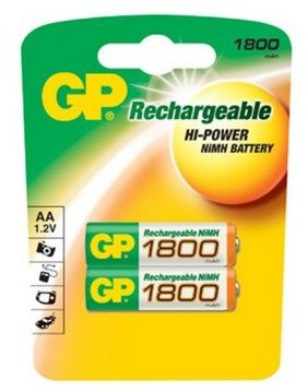  GP 180AAHC AA NiMH 1800mAh (2) (GP 180AAHC-2DECRC2) ( 10 .)