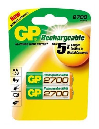  GP 270AAHC AA NiMH 2700mAh (2) (GP 270AAHC-2DECRC2) ( 10 .)