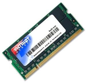  DDR2 2Gb 800MHz Patriot PSD22G8002S RTL PC2-6400 CL6 SO-DIMM 200-pin 1.8 dual rank Ret (PSD22G8002S)