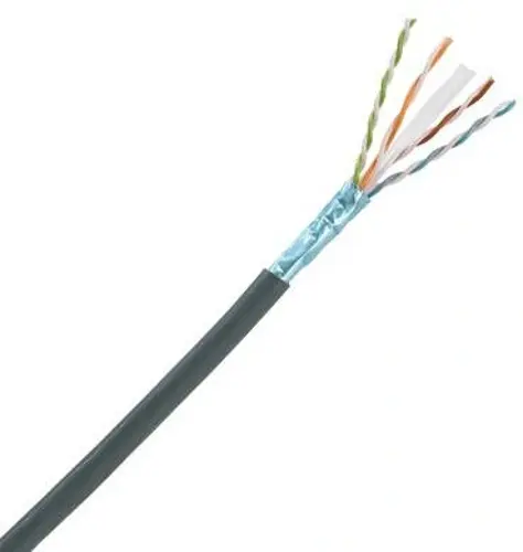 Кабель информационный Panduit PFO6X04BL-CEG кат.6A F/UTP 4 пары 23AWG OSP внешний 305м черный (PFO6X04BL-CEG) Кабель информационный Panduit PFO6X04BL-CEG кат.6A F/UTP 4 пары 23AWG OSP внешний 305м черный (PFO6X04BL-CEG)