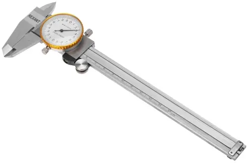Штангенциркуль стрелочный Rexant 12-9106 серебристый (12-9106) Штангенциркуль стрелочный Rexant 12-9106 серебристый (12-9106)
