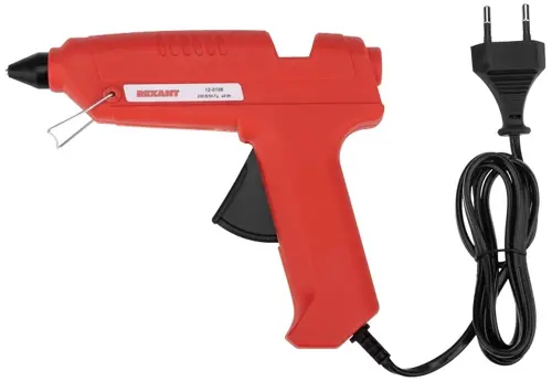 Клеевой пистолет Rexant 12-0108 40Вт 14гр/мин стерж.:11мм (12-0108) Клеевой пистолет Rexant 12-0108 40Вт 14гр/мин стерж.:11мм (12-0108)
