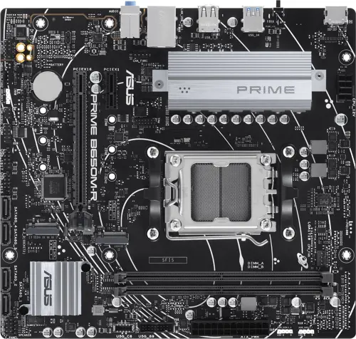 Материнская плата Asus PRIME B650M-R Socket AM5 AMD B650 2xDDR5 mATX AC`97 8ch(7.1) 2.5Gg RAID+HDMI (PRIME B650M-R) Материнская плата Asus PRIME B650M-R Socket AM5 AMD B650 2xDDR5 mATX AC`97 8ch(7.1) 2.5Gg RAID+HDMI (PRIME B650M-R)