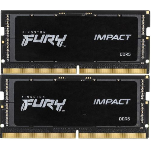 ������ DDR5 2x32GB 5600MHz Kingston KF556S40IBK2-64 Fury Impact RTL PC5-44800 CL40 SO-DIMM 262-pin 1.1� dual rank Ret (KF556S40IBK2-64)