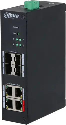  Dahua DH-HS4408-4ET-96 (L2) 4x100/ 4x1/ 4SFP 4PoE 96W  (DH-HS4408-4ET-96)