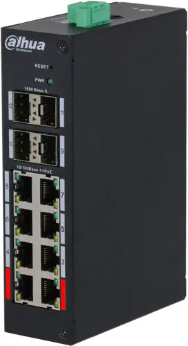  Dahua DH-HS4412-8ET-120 (L2) 8x100/ 4x1/ 4SFP 8PoE 120W  (DH-HS4412-8ET-120)