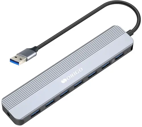 Разветвитель USB 3.0 Origo OU2270P 7порт. серебристый (OU2270P/A1A) (OU2270P/A1A) Разветвитель USB 3.0 Origo OU2270P 7порт. серебристый (OU2270P/A1A) (OU2270P/A1A)