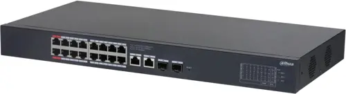  Dahua DH-CS4220-16GT-190 16x100/ 2x1/ 2x(1000BASE-T/SFP) 2SFP 16PoE 190W  (DH-CS4220-16GT-190)