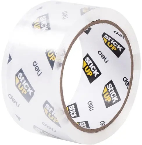 Клейкая лента канцелярская Deli EA698 прозрачная шир.48мм дл.50м 48мкр (EA698) Клейкая лента канцелярская Deli EA698 прозрачная шир.48мм дл.50м 48мкр (EA698)