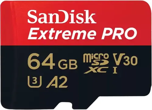   microSDXC 64GB Sandisk SDSQXCU-064G-GN6MA Extreme Pro + adapter (SDSQXCU-064G-GN6MA)