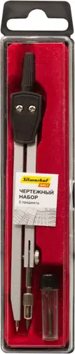 Готовальня Silwerhof Daily металл 13.5см в компл.:2 предмета (упаковка 20 шт.) Готовальня Silwerhof Daily металл 13.5см в компл.:2 предмета (упаковка 20 шт.)